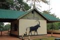 KENYA, SHIMBA HILLS NATIONAL RESERVE - AUGUST 09, 2018: Main Gate to the Shimba Hills National Reserve Royalty Free Stock Photo