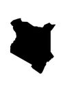 Kenya vector country shape illustration