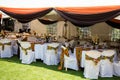 Kenya Wedding Decoration Setups Beautiful in Nairobi City County Kenya East African Royalty Free Stock Photo