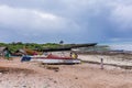 Wooden Boats Seascape Oceanscapes Nature Water of Indian Ocean In Malindi Kilifi County Coastal region Kenya East Africa Travel