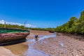 Seascape Wooden Boats In Vanga Last Town In Kenya Kwale County Streets Business Settlement In Coastal Region East Africa Landscape