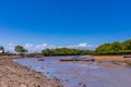 Seascape Wooden Boats In Vanga Last Town In Kenya Kwale County Streets Business Settlement In Coastal Region East Africa