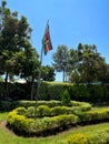 The Kenyan flag in the school garden
