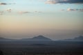 Chyulu Hills Mountains Range Sunset Sunrise Sundowner Landscapes Nature Clouds Sky In Kenya East African Royalty Free Stock Photo