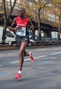 Kenyan marathon runner Geoffrey Kipsang Kamworor running Berlin Marathon 2014