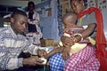 Kenyan Masaai child gets-styled shoes