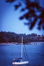 Boats Floating On The Water In The Indian Ocean Mombasa City County Kenya East Africa