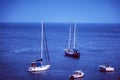 Boats Floating On The Water In The Indian Ocean Mombasa City County Kenya East Africa