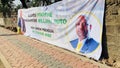 Kenyan roads, 2022 presidential campaigns posters in Starehe Constituency in Nairobi Kenya