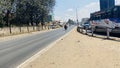 Kenyan roads, vehicles on a dual way road Dr Griffin Road in Starehe Constituency in Nairobi Kenya