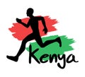 Kenyan runner symbol design