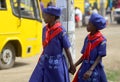 Kenyan school-children with uniforms 06 01 2019