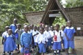 Kenyan school-children visiting Haller Park in Mombasa