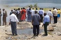 Kenyan tourist at the Lake Baringo, Kenya