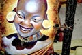 Kenyan woman painting