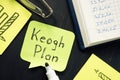 Keogh Plan is shown on the conceptual business photo Royalty Free Stock Photo