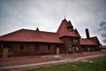 Keokuk Iowa union depot front clocktower