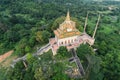 Kep Cambodia, Wat Samathi Pagoda Stupa in Krong Kaeb Asia Aerial Drone Photo