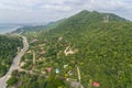 Kep Cambodia, Wat Samathi Pagoda Stupa in Krong Kaeb Asia Aerial Drone Photo