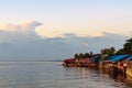 Kep sunset, Cambodia Royalty Free Stock Photo