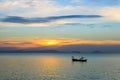 Kep sunset, Cambodia Royalty Free Stock Photo