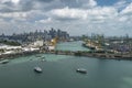 Keppel Harbour and Singapore Skyline