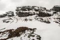 Keprnik hill in winter Jeseniky mountains Royalty Free Stock Photo