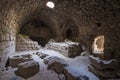Kerak Al Karak in Jordan of crusader Kerak Castle, The interior of the dungeon