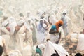 Indian temple festival with only women Royalty Free Stock Photo