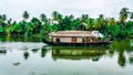 Beautiful house boat in backwaters of Alleppey/Alappuzha, Kerala. Royalty Free Stock Photo