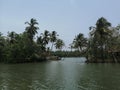 Kerala beautiful river view Royalty Free Stock Photo