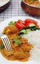 Kerala chicken curry vertical Royalty Free Stock Photo