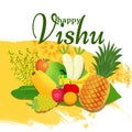 happy Vishu sight-Kerala Festival Royalty Free Stock Photo