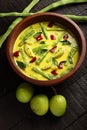 Muringakka manga green mango curry Royalty Free Stock Photo