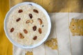 Kerala Onam festival sweet food Semiya Payasam, vermicelli Kheer Kerala, South India Royalty Free Stock Photo