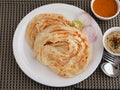 Kerala Parotta a South Indian meal Royalty Free Stock Photo