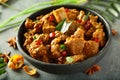 Kerala recipe- Bowl of spicy meat curry. Royalty Free Stock Photo