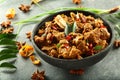 Kerala recipe- Bowl of spicy meat curry. Royalty Free Stock Photo