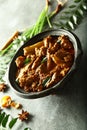 Kerala recipe- spicy mutton curry. Royalty Free Stock Photo