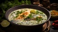 Kerala-style fish molee with coconut milk, the creamy and subtly spiced coconut broth
