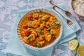 Keralan style prawn curry Royalty Free Stock Photo