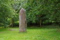 Kerampeulven Menhir in Finistere Royalty Free Stock Photo