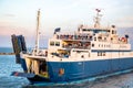 KERCH, CRIMEA - OCT. 2014: Port Krym. Kerchenskaya ferry crossing