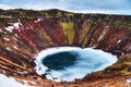 Kerid crater lake Iceland