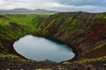 Kerid Volcanic Crater in Iceland, Europe Royalty Free Stock Photo