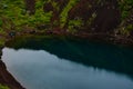 Kerid Volcanic Crater in Iceland, Europe Royalty Free Stock Photo