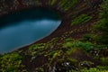 Kerid Volcanic Crater in Iceland, Europe Royalty Free Stock Photo