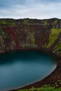 Kerid Volcanic Crater in Iceland, Europe Royalty Free Stock Photo