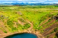 Kerid, volcanic crater lake in Iceland