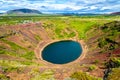 Kerid, volcanic crater lake in Iceland